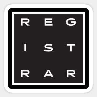 Registrar Sticker